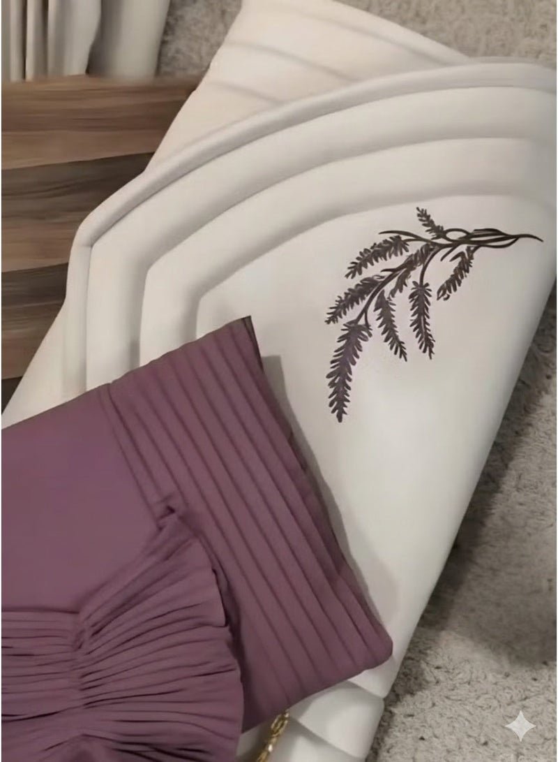 Gerenic Carpet set with a sheet of prayer for women - purple - Image 1